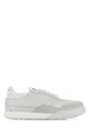 Givenchy White Calf Leather Bos Taurus Low Top Sneakers In Animal Print