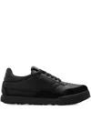 Givenchy Black Calf Leather Bos Taurus Low Top Sneakers In Black