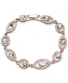 Givenchy Glass Crystal Foldover Flex Bracelet In Gold