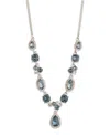 Givenchy Glass Stone Extender Pendant Necklace In Gold Tone In Neutral