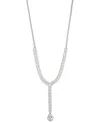 Givenchy Glass Stone Extender Y Necklace In Metallic