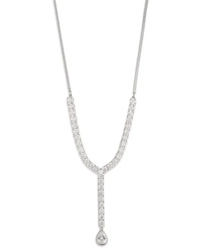 Givenchy Glass Stone Extender Y Necklace In Metallic