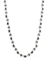 Givenchy Glass Stone Gold-tone Collar Necklace In Black