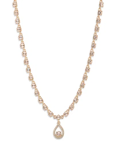 Givenchy Glass Stone Gold-tone Pear Pendant Necklace