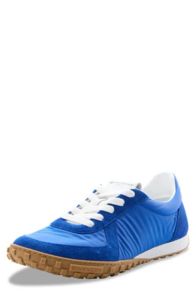 Givenchy Low Top Sneakers Round Toe Rubber Sole In Blue