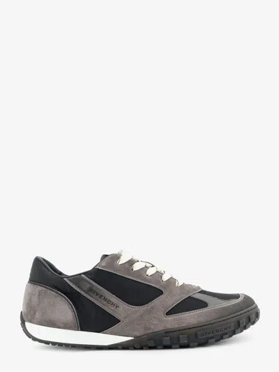 Givenchy Glide Nylon And Suede Sneakers In Grey