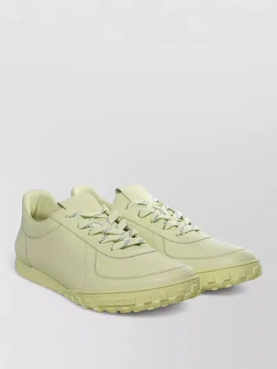 Givenchy Glide Runner Low Top Leather Sneakers In Green