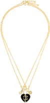 Givenchy Gold Heart Soulmate Necklace Set In Yellow