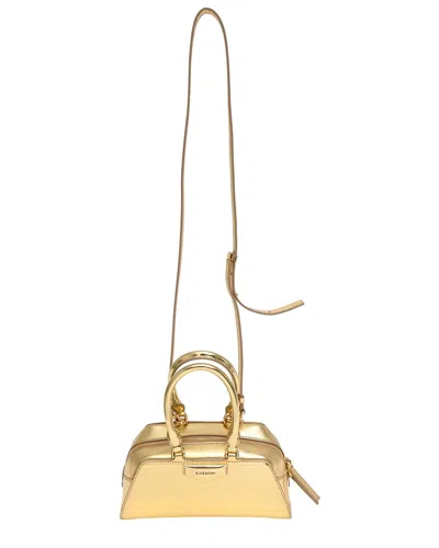 Givenchy Antigona Mini Top-handle Bag In Mirror Laminated Leather In Gold