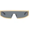 Givenchy Gold Square Sunglasses In Gold