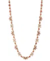 Givenchy Gold-tone Crystal & Stone Flower All-around Collar Necklace, 16" + 3" Extender In Orange