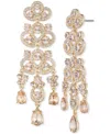 Givenchy Gold-tone Crystal Chandelier Earrings In Pink