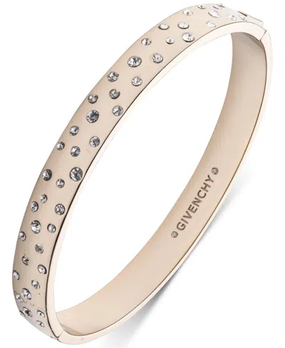 Givenchy Gold-tone Crystal Scattered Bangle Bracelet In Crystal Wh