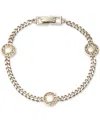 Givenchy Gold-tone Logo Coin Chain Link Bracelet In Gold