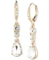 Givenchy Gold-tone Mixed Crystal Linear Drop Earrings In Gold
