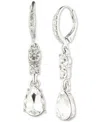 Givenchy Gold-tone Mixed Crystal Linear Drop Earrings In Crystal Wh