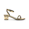 Givenchy G-cube 45 Leather Sandals In Brown