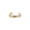 Givenchy Modern Open Cuff Bracelet Textured Finish In Gold