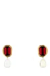 Givenchy Women Embellished Metal Sculptural Crystal Earrings In Gold
