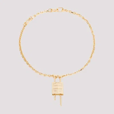 Givenchy Lock Necklace With 4g Padlock Unica In Metallic