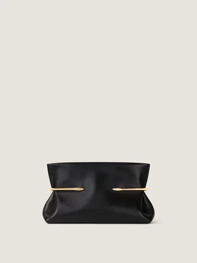 Givenchy Gold-hardware Leather Clutch In Black