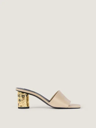 Givenchy Gold-leaf Heel Mule In Beige