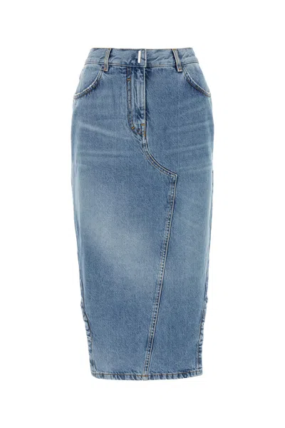 GIVENCHY GIVENCHY DENIM MIDI SKIRT