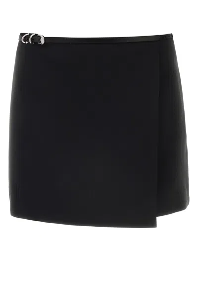 ミニスカート GIVENCHY SS24 Black duchesse mini skirt (BW40U114N6 001) Givenchy Women Black Duchesse Mini Skirt | ModeSens