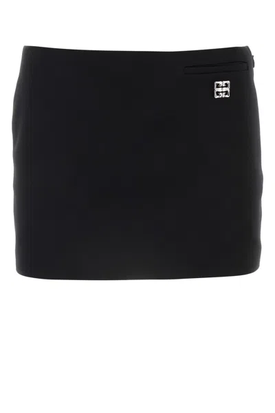 GIVENCHY GIVENCHY BLACK GRAIN DE POUDRE MII SKIRT