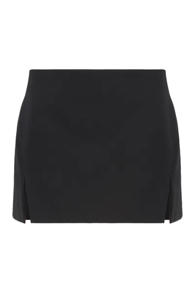 GIVENCHY GIVENCHY GONNA MINI IN LANA POLVERE DI GRANO