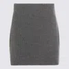 Givenchy Ribbed-knit Wool And Alpaca-blend Miniskirt In Gray