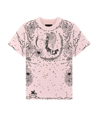 Givenchy Gothic Print T-shirt In Light Pink