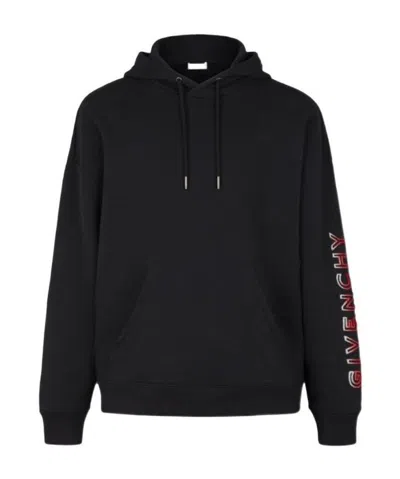 Givenchy Gradient Logo Hoodie In Black