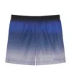 Givenchy Printed Swim Shorts With Gradient Effect In Blue