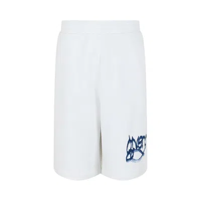 Pre-owned Givenchy Graffiti Graphic Shorts 'white' | Men's Size Xxxl