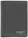 Givenchy Grain Leather Card Holder In Black