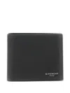 Givenchy Grain Leather Wallet In Gray