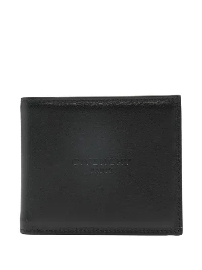 Givenchy Grained Leather Wallet In Black