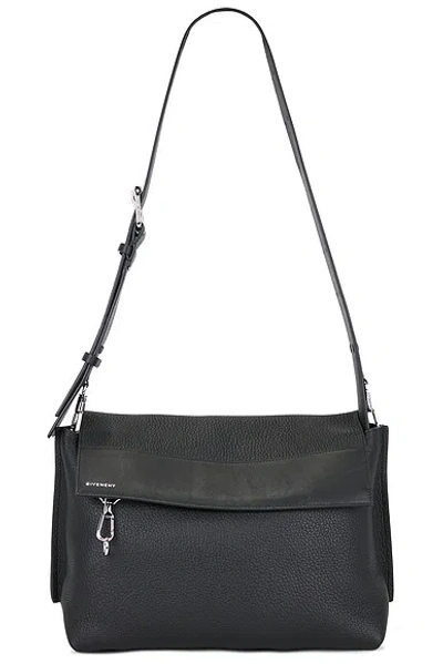 Givenchy Grained Soft Leather Casual Crossbody Bag In Black