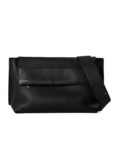 Givenchy Grainedleather Crossbody Bag In Black