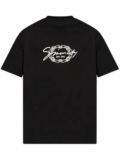 Givenchy Graphic-designed Black Crew Neck T-shirt