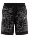 GIVENCHY GIVENCHY GRAPHIC DETAILED ELASTIC WAIST SHORTS