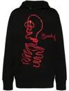 Givenchy Graphic Embroidered Hooded Sweatshirt In Black