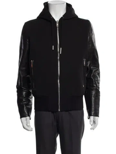 Pre-owned Givenchy Graphic Print Bomber Jacket In Black