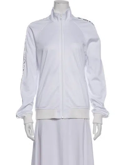 Pre-owned Givenchy Graphic Print Bomber Jacket W/ Tags In White