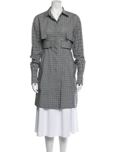 Pre-owned Givenchy Graphic Print Coat W/ Tags In Multi