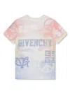 Givenchy Graphic-print Cotton T-shirt In Blue
