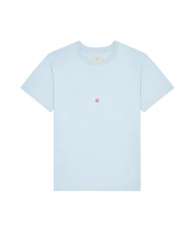 Givenchy Graphic-print Cotton T-shirt In Blue