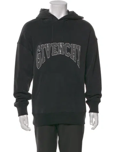 Pre-owned Givenchy Graphic Print Crew Neck Hoodie In Green
