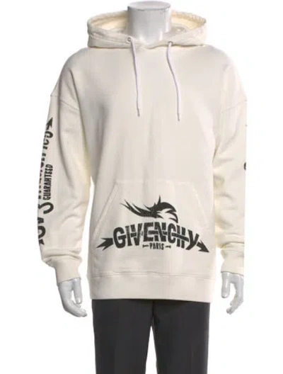 Pre-owned Givenchy Graphic Print Crew Neck Hoodie In Neutral